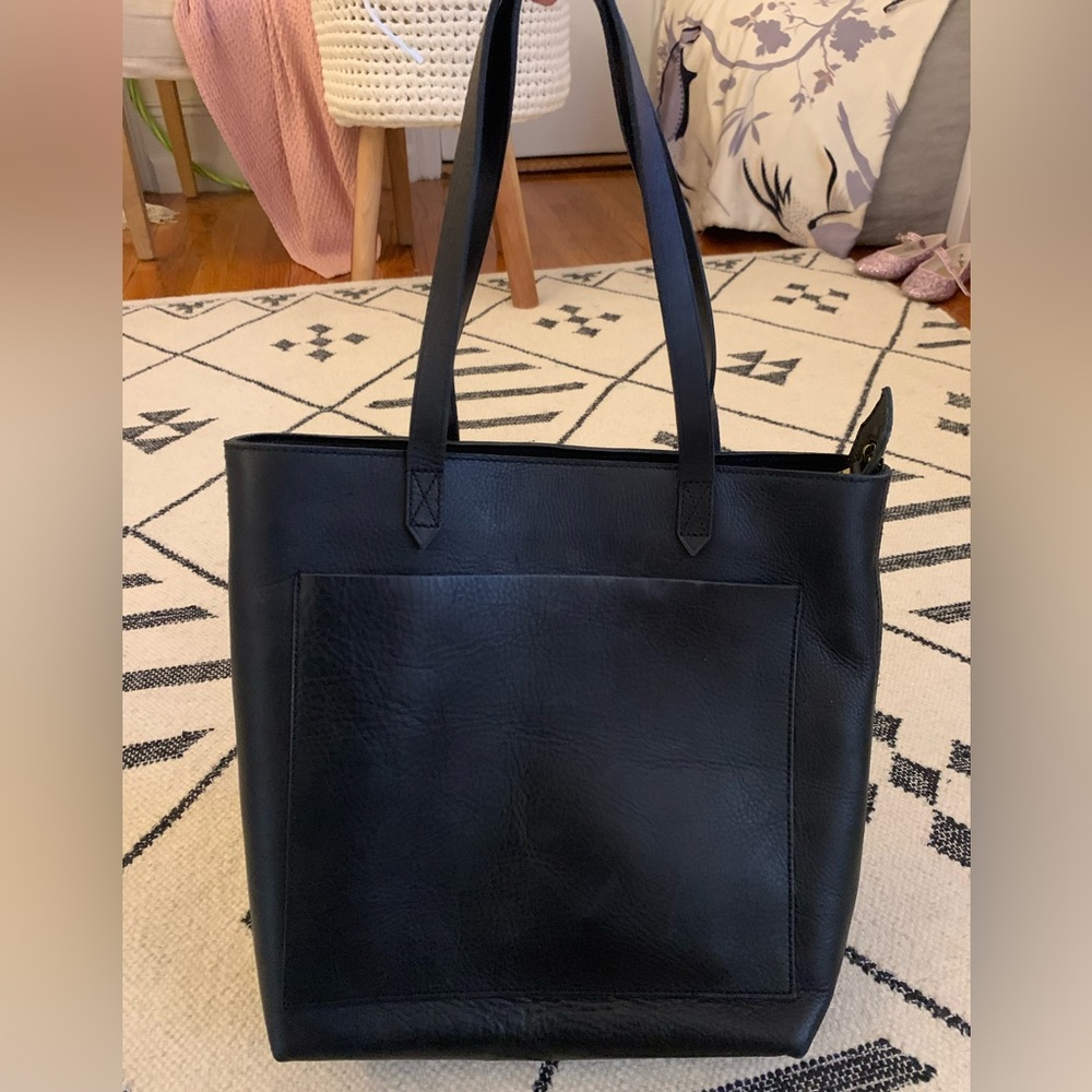 Madewell leather transport tote Medium size